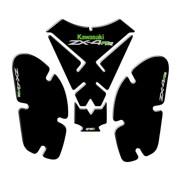 Kawasaki Ninja ZX-4RR Siyah Tank Pad Seti (2023-2025)