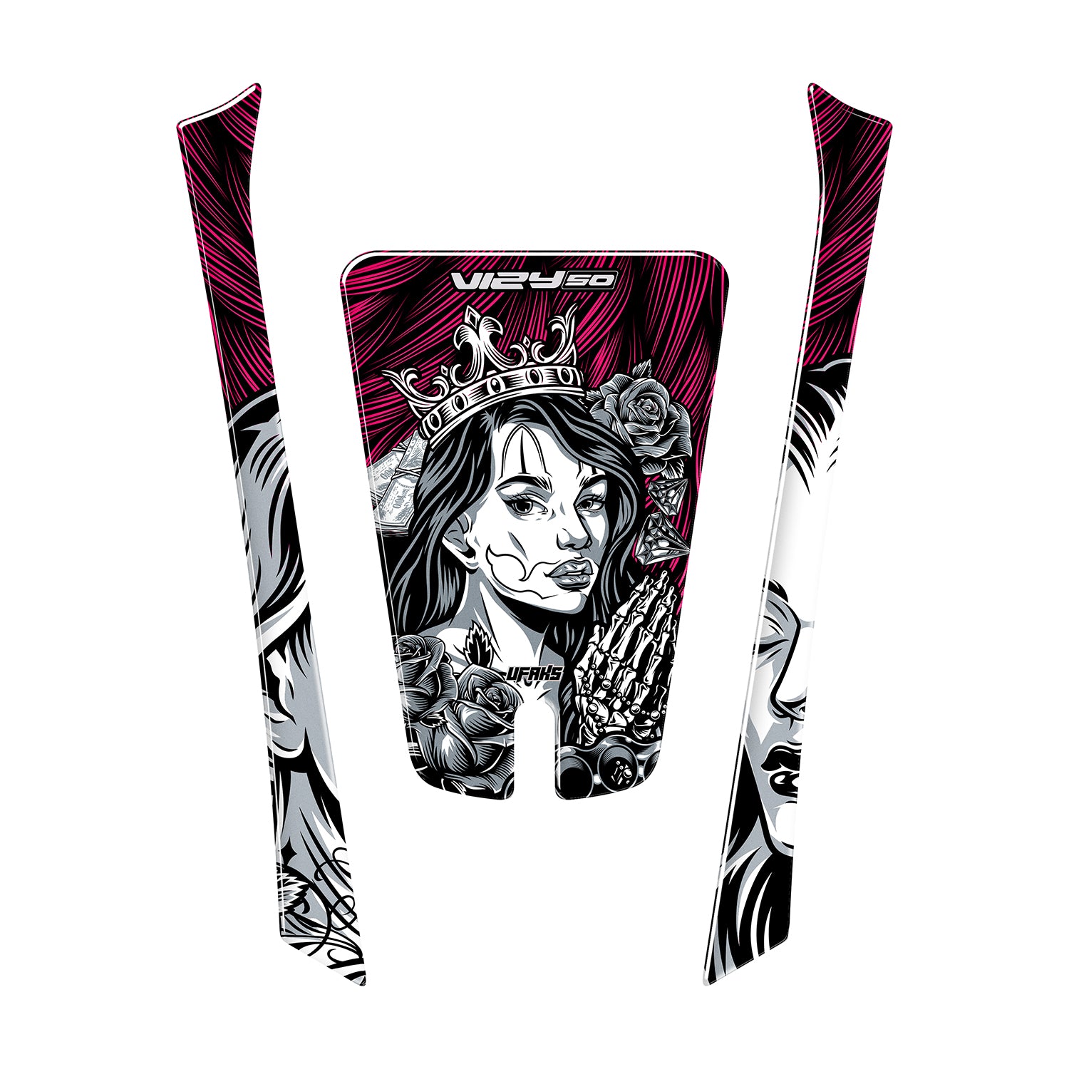 Kuba Vizy 50 Shadow Queen Tank Pad Set (2026) #renk_florasan pembe