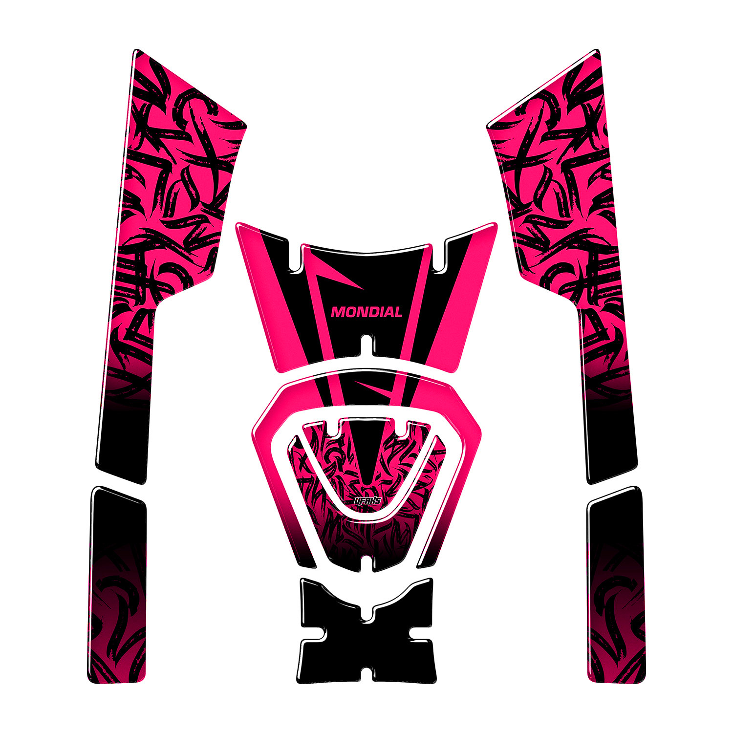 Mondial Strada 125 Street Edition Tank Pad Seti #renk_florasan pembe