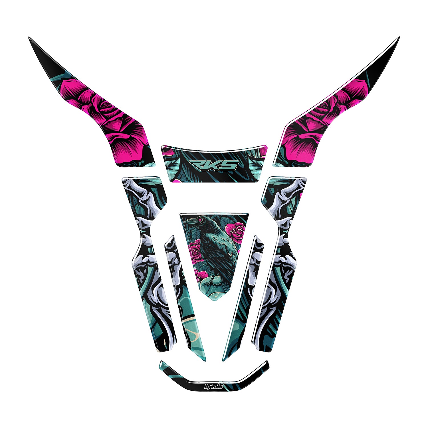 RKS Freccia Raven & Rose Tank Pad