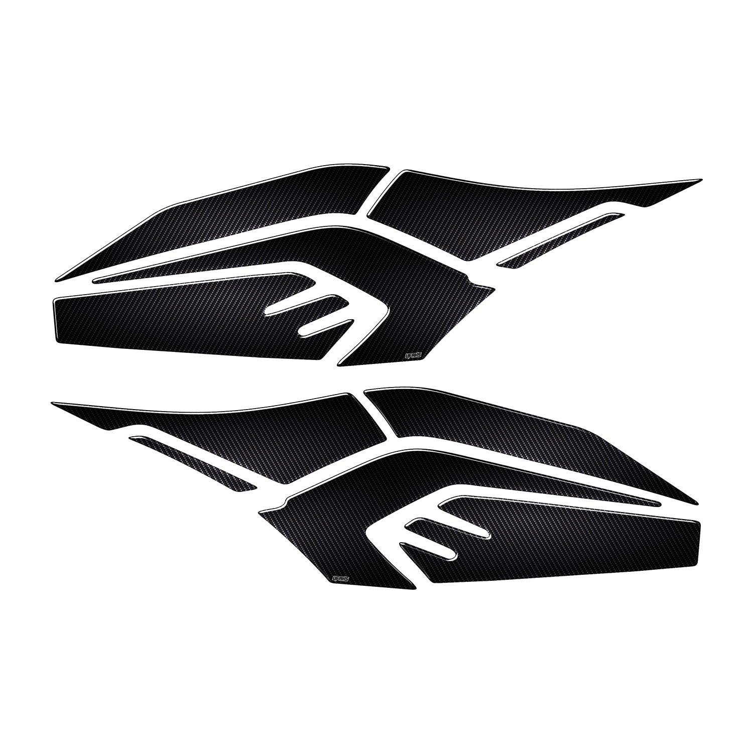 RKS RZ 250S - Zontes - Karbon Tasarımlı Tank Pad Set (2024-2025) #set_yan pad set