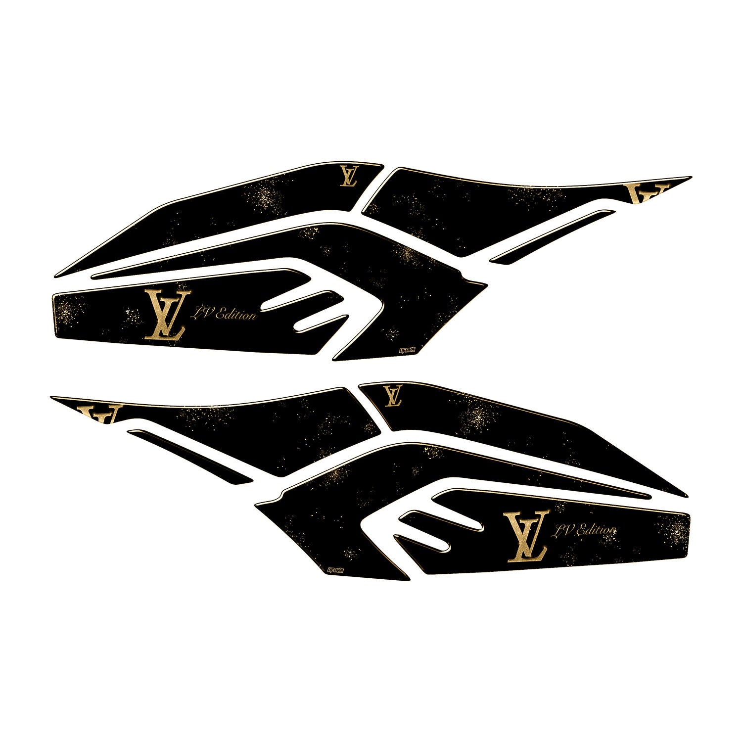 RKS RZ 250S - Zontes - LV Tasarımlı Tank Pad Set (2024-2025) #set_yan pad set #renk_altın