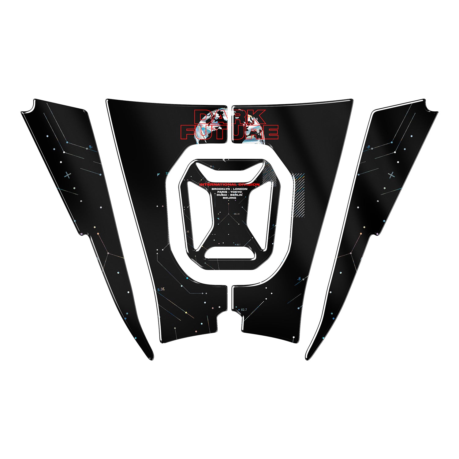 RKS Reale 125 Dark Future Metallic Tank Pad Seti
