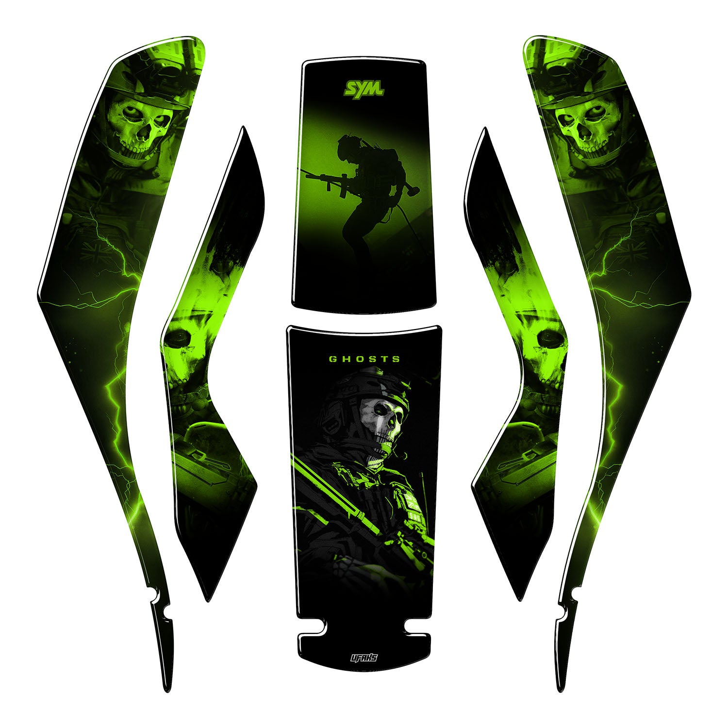 SYM Jet X 125 Ghost Tank Pad Seti #renk_ghost sight