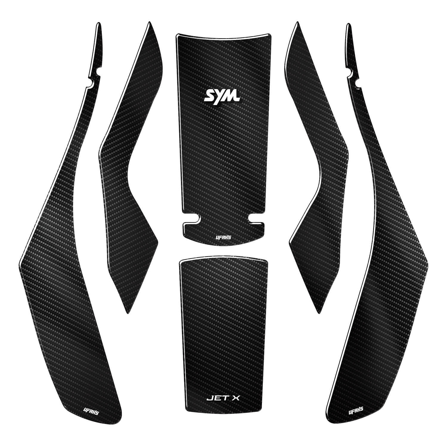 SYM Jet X 125 Karbon Tasarımlı Tank Pad Seti