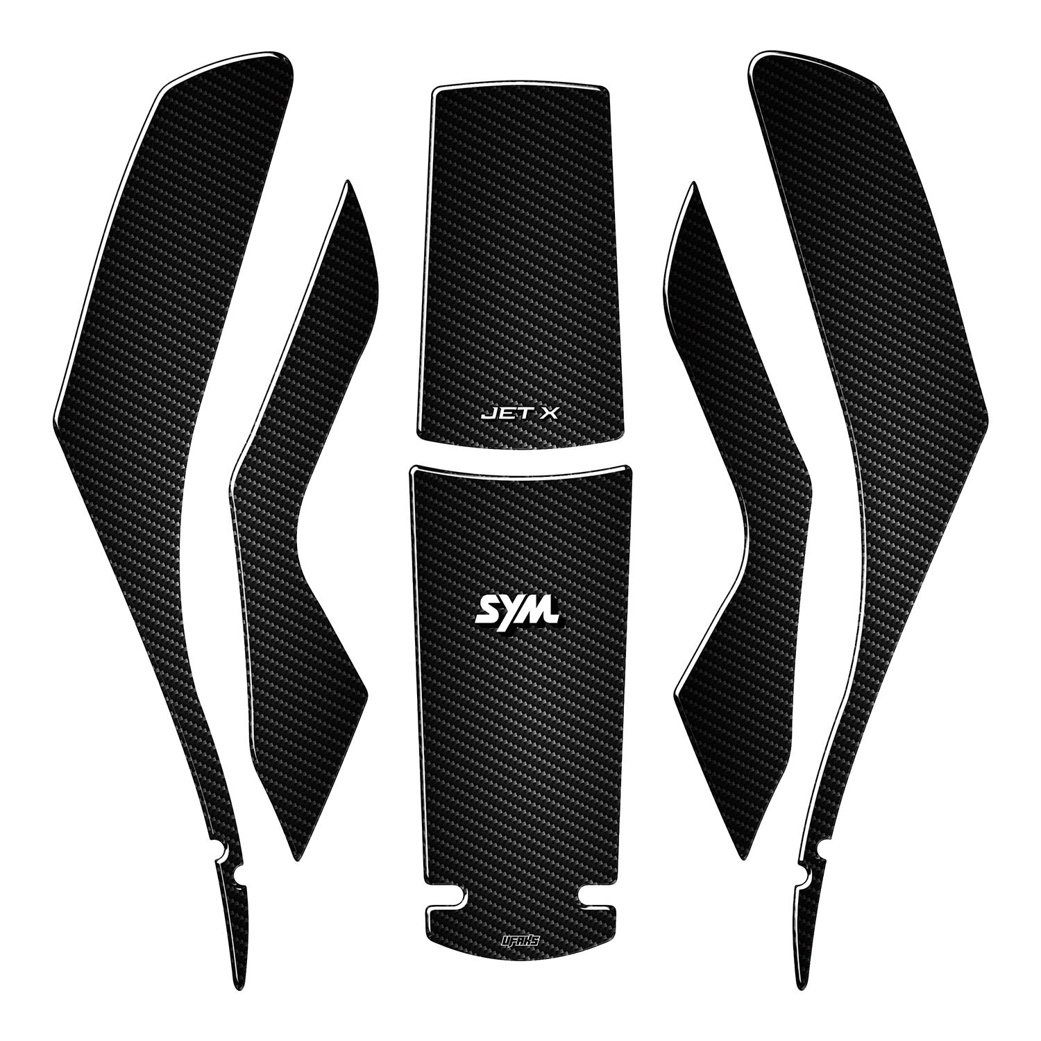 SYM Jet X 125 Karbon Tasarımlı Tank Pad Seti