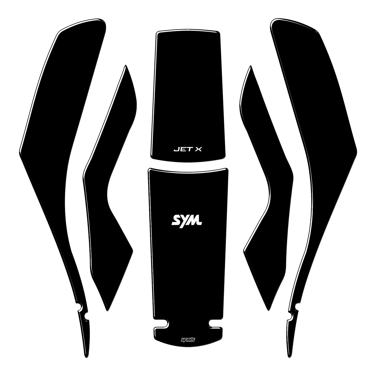 SYM Jet X 125 Siyah Tank Pad Seti