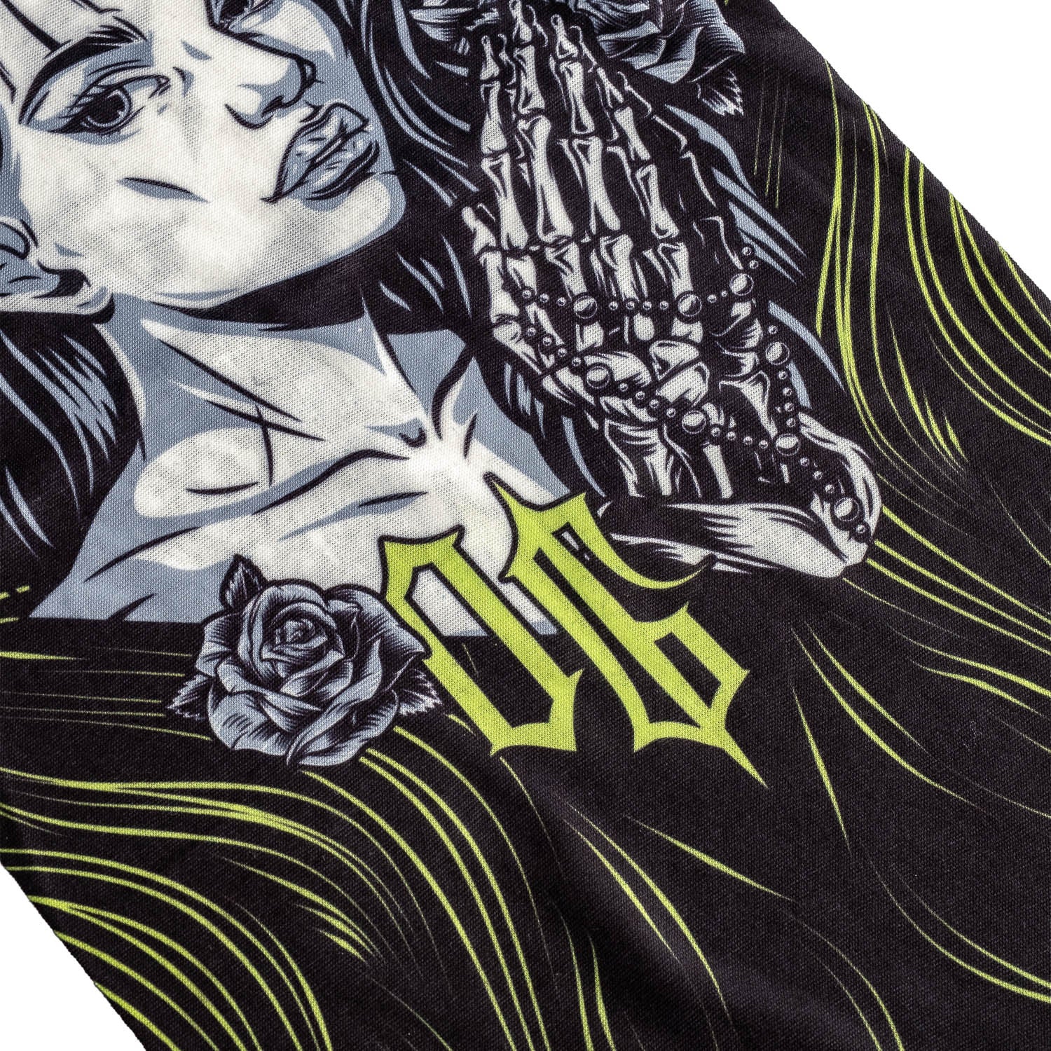 Shadow Queen Desenli Buff Bandana #renk_florasan sarı