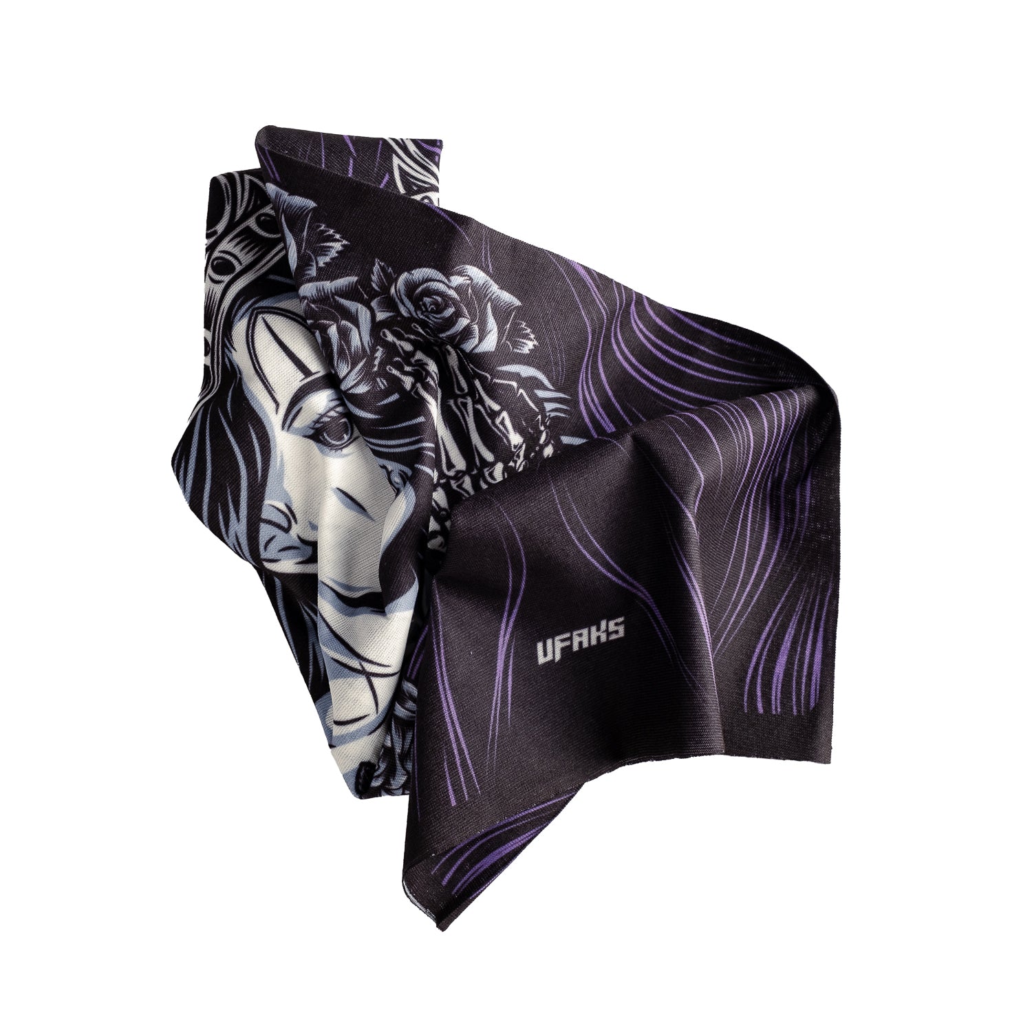 Shadow Queen Desenli Buff Bandana #renk_mor