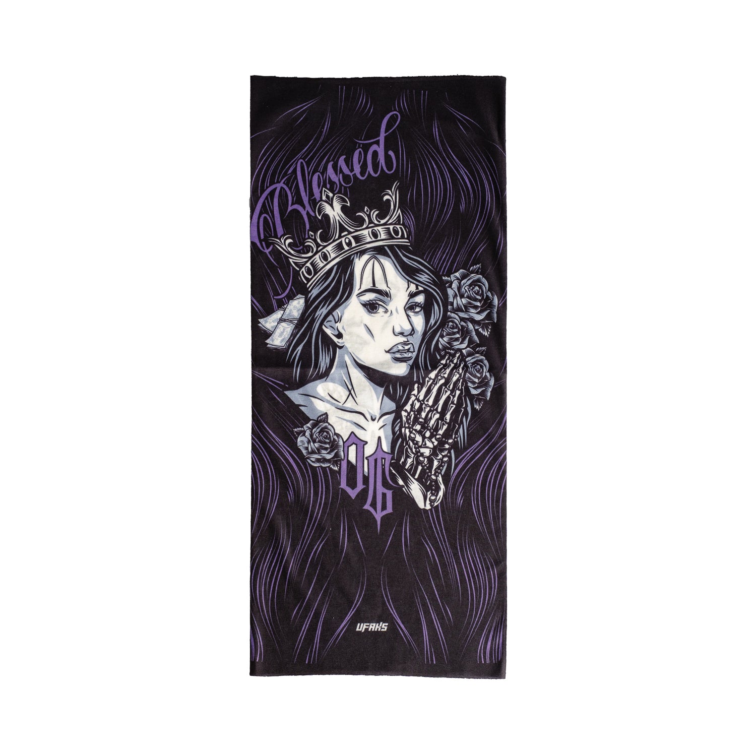 Shadow Queen Desenli Buff Bandana #renk_mor