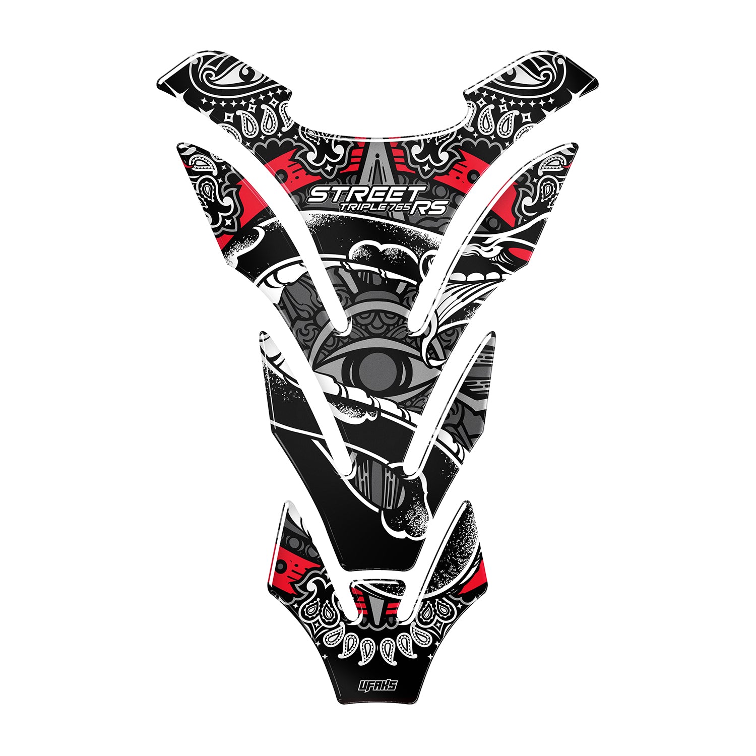 Triumph Street Triple 765 Invincible Tank Pad Set (2023-2025) #renk_kırmızı