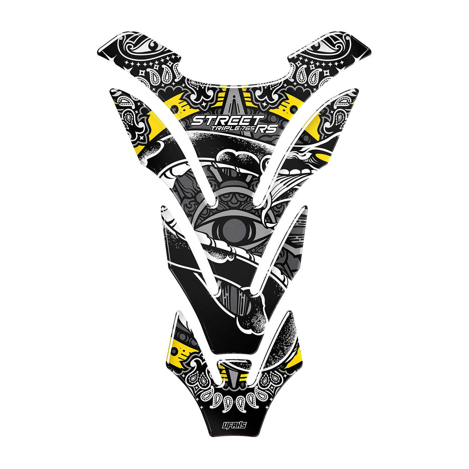 Triumph Street Triple 765 Invincible Tank Pad Set (2023-2025) #renk_sarı