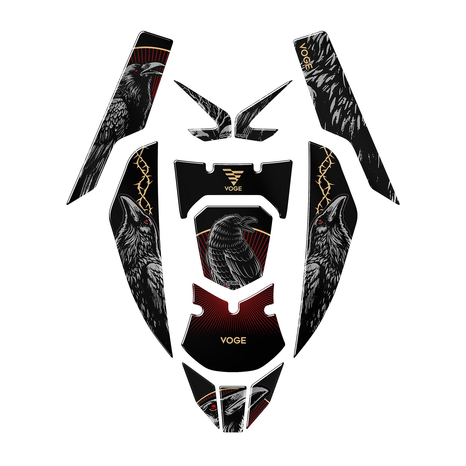 Voge SR1 Scarlet Wing Tank Pad Set (2023-2026)