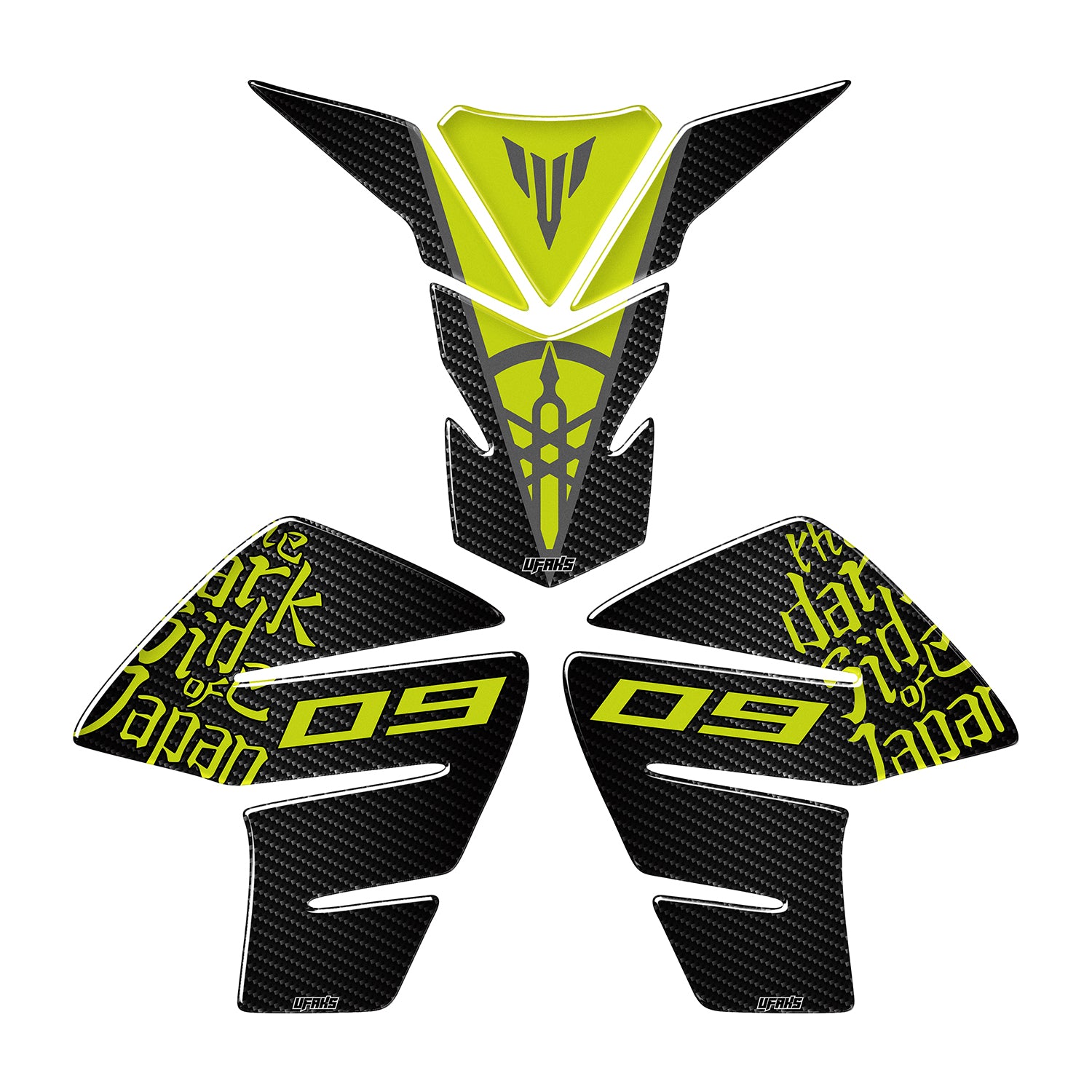 Yamaha MT-09 Tank Pad Set #renk_florasan sarı