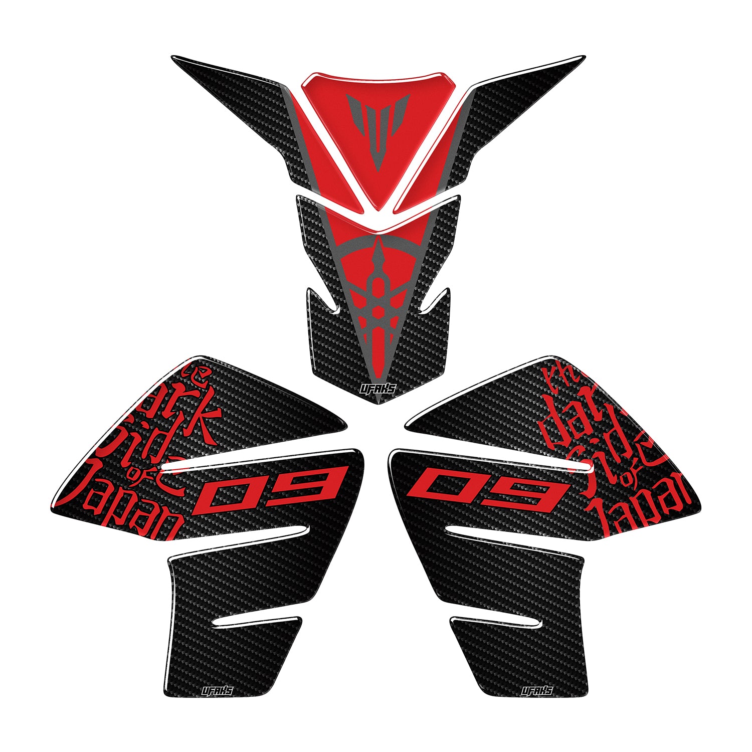 Yamaha MT-09 Tank Pad Set #renk_kırmızı
