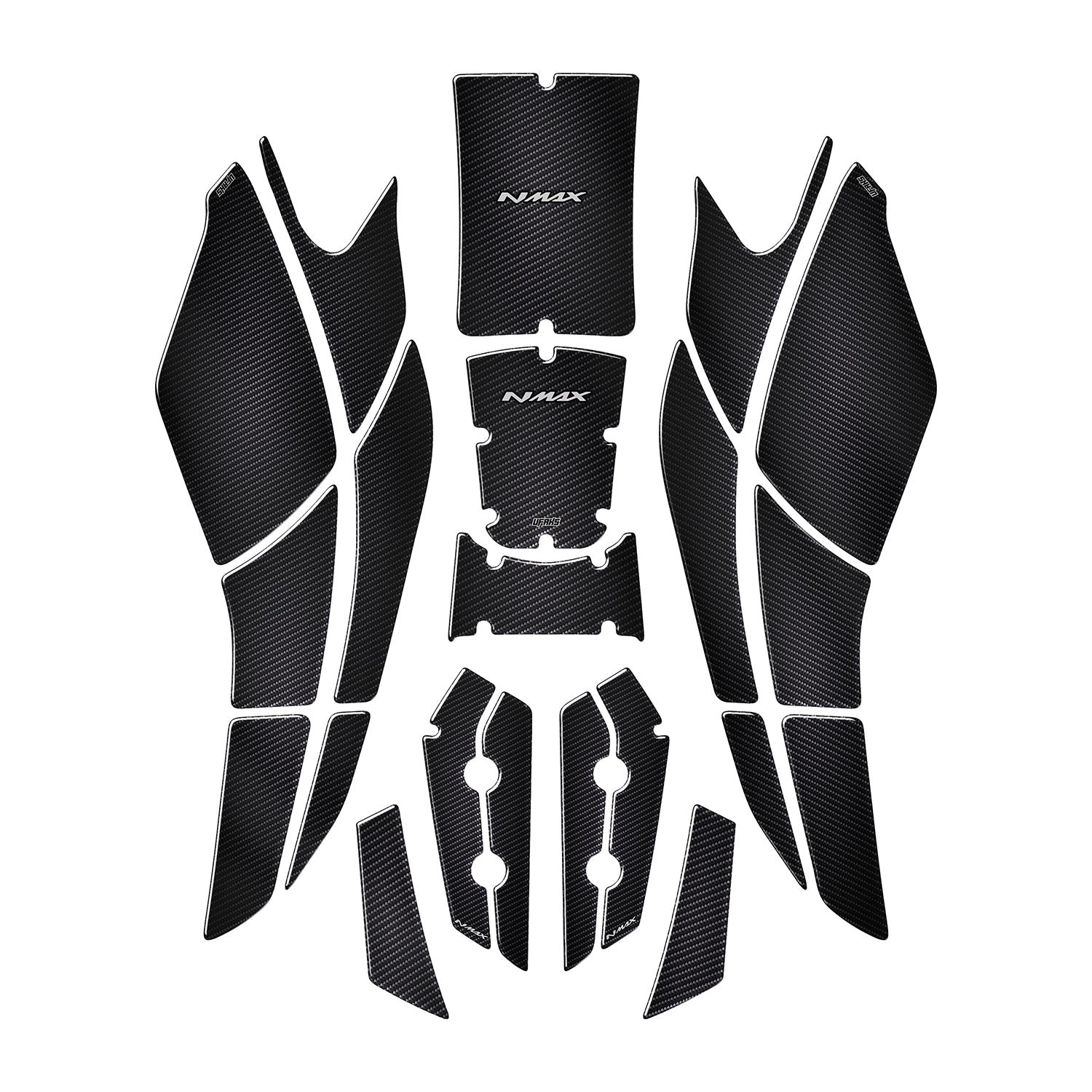 Yamaha NMAX Karbon Desenli Full Tank Pad Set (2025)
