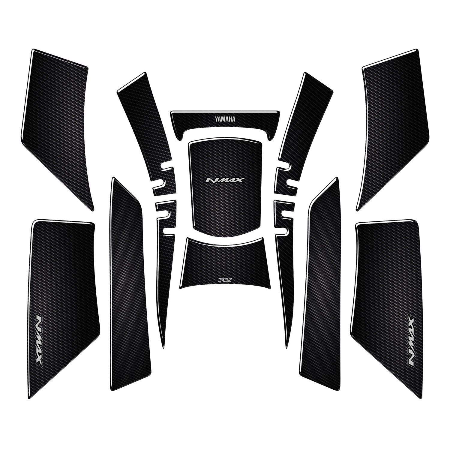 Yamaha NMAX Karbon Tasarımlı Full Tank Pad Set (2021-2024)
