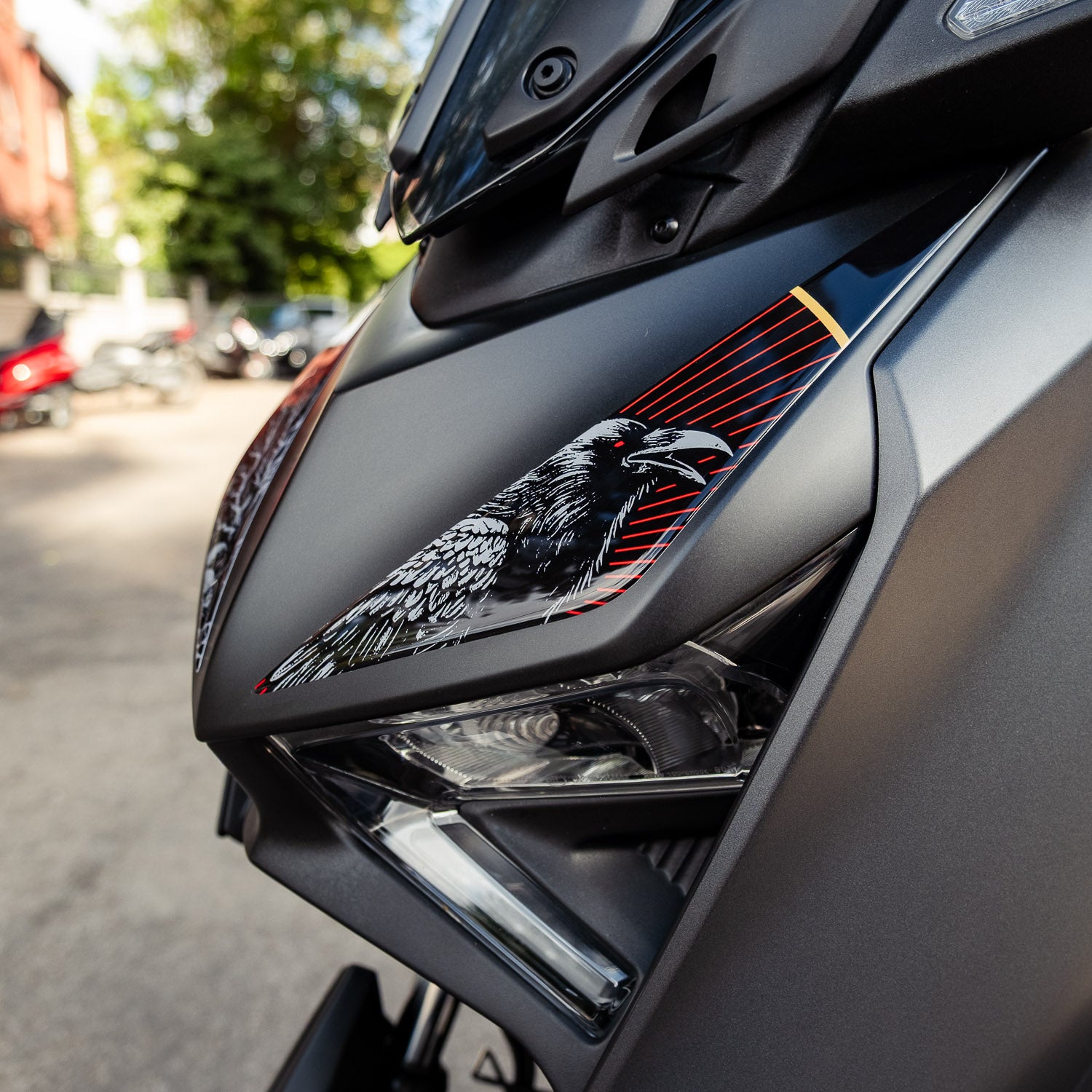 Yamaha XMAX Scarlet Wing Tank Pad Set (2023-2025)