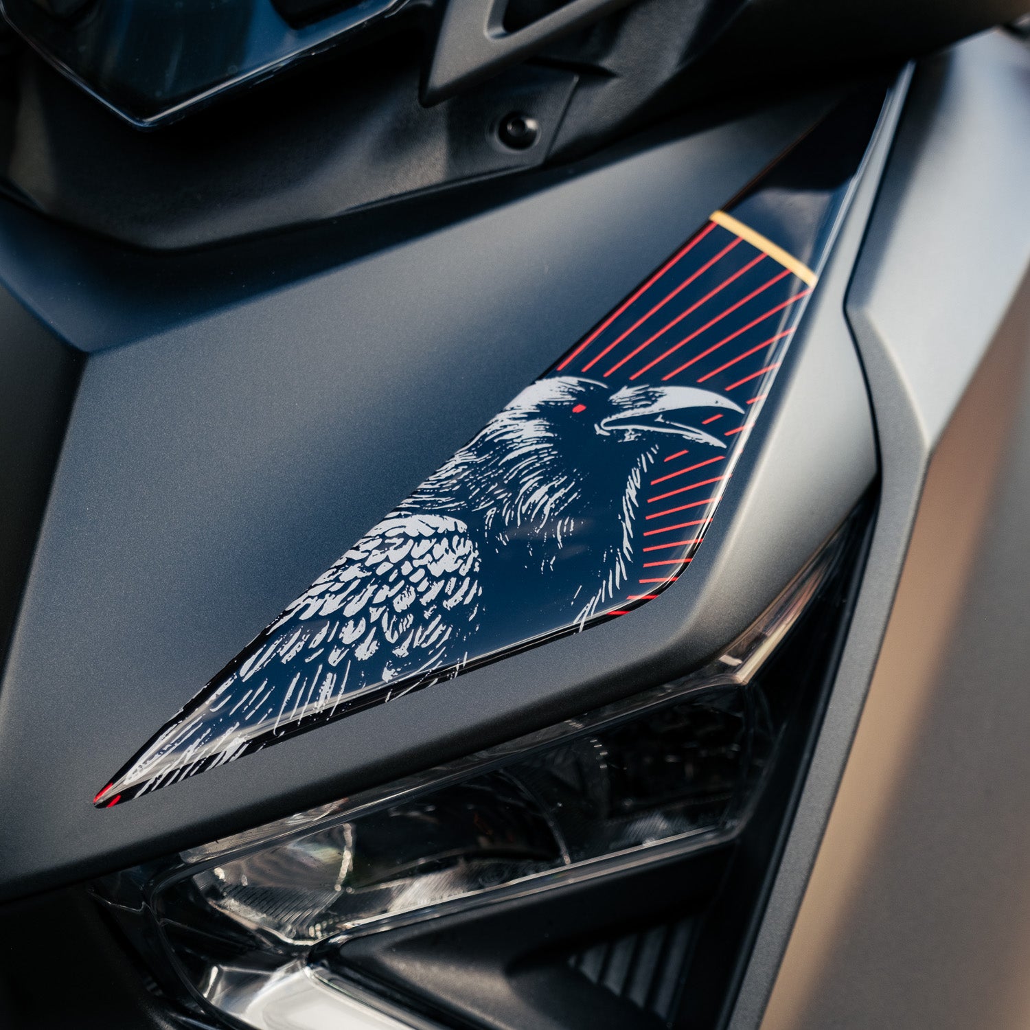 Yamaha XMAX Scarlet Wing Tank Pad Set (2023-2025)