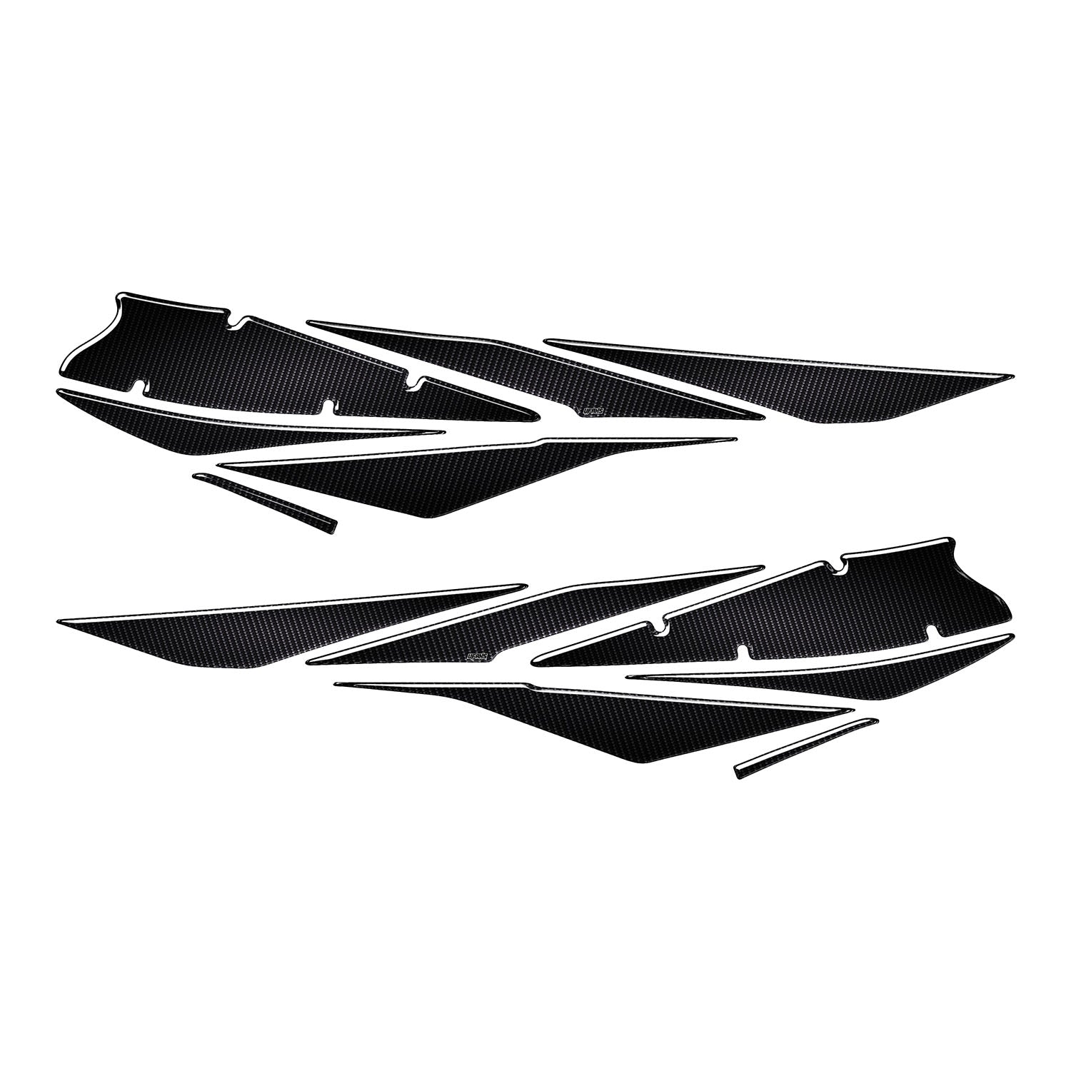 Zontes ZT250T-E Karbon Tasarımlı Tank Pad Set (2024-2025) #set_yan pad set