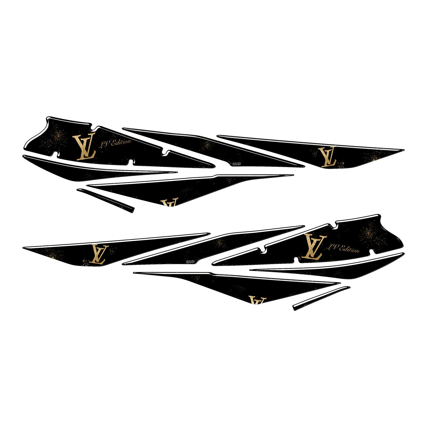 Zontes ZT250T-E LV Tasarımlı Tank Pad Set (2024-2025) #set_yan pad set #renk_altın