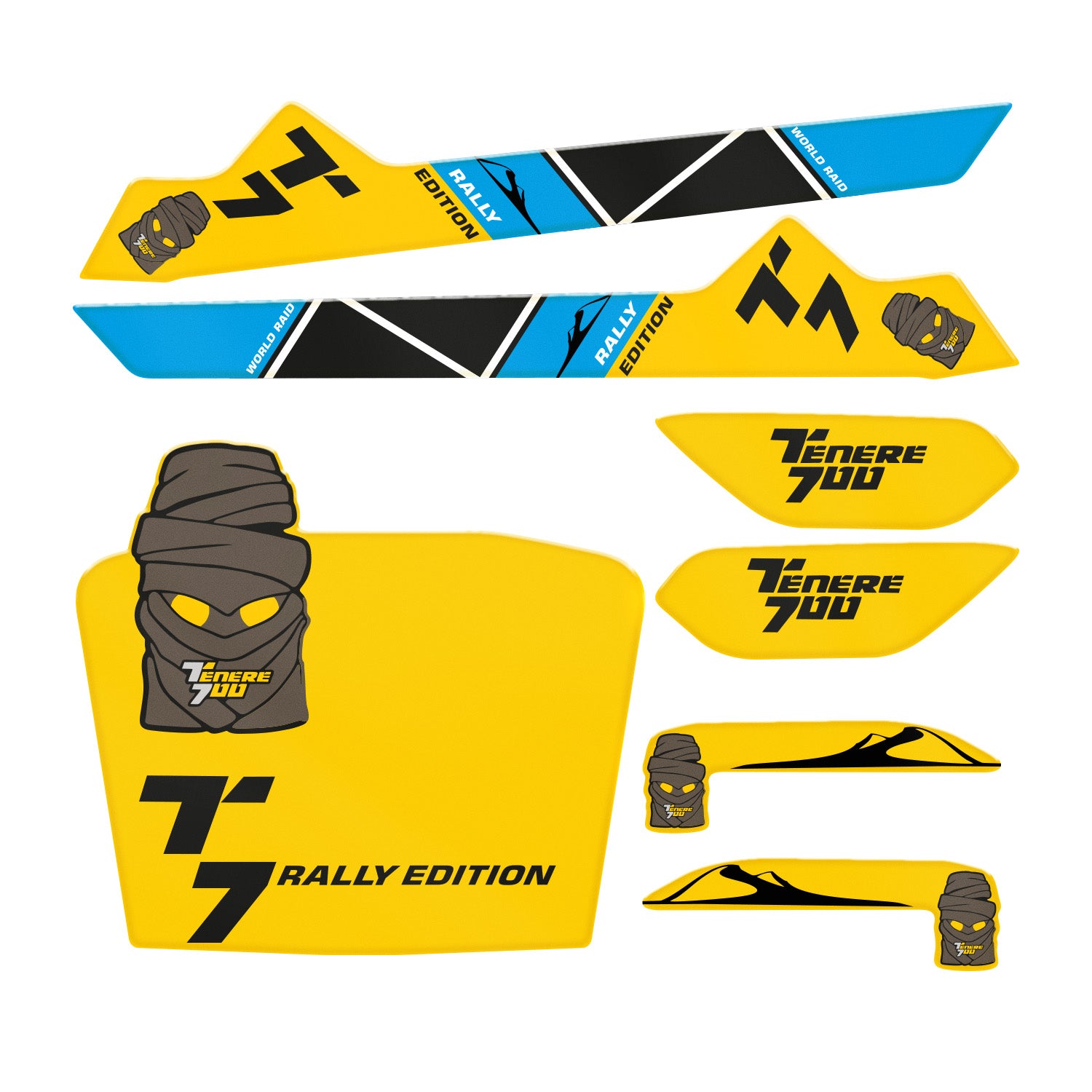 Yamaha Tenere 700 3D Sticker Set