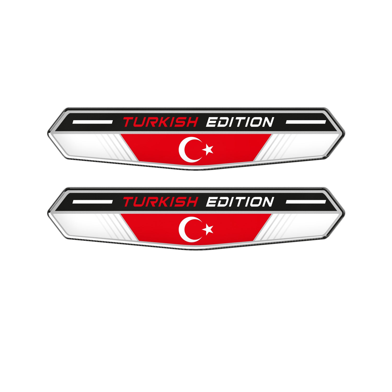 Turkish Edition 3D Motosiklet Çıkartma Etiket Sticker