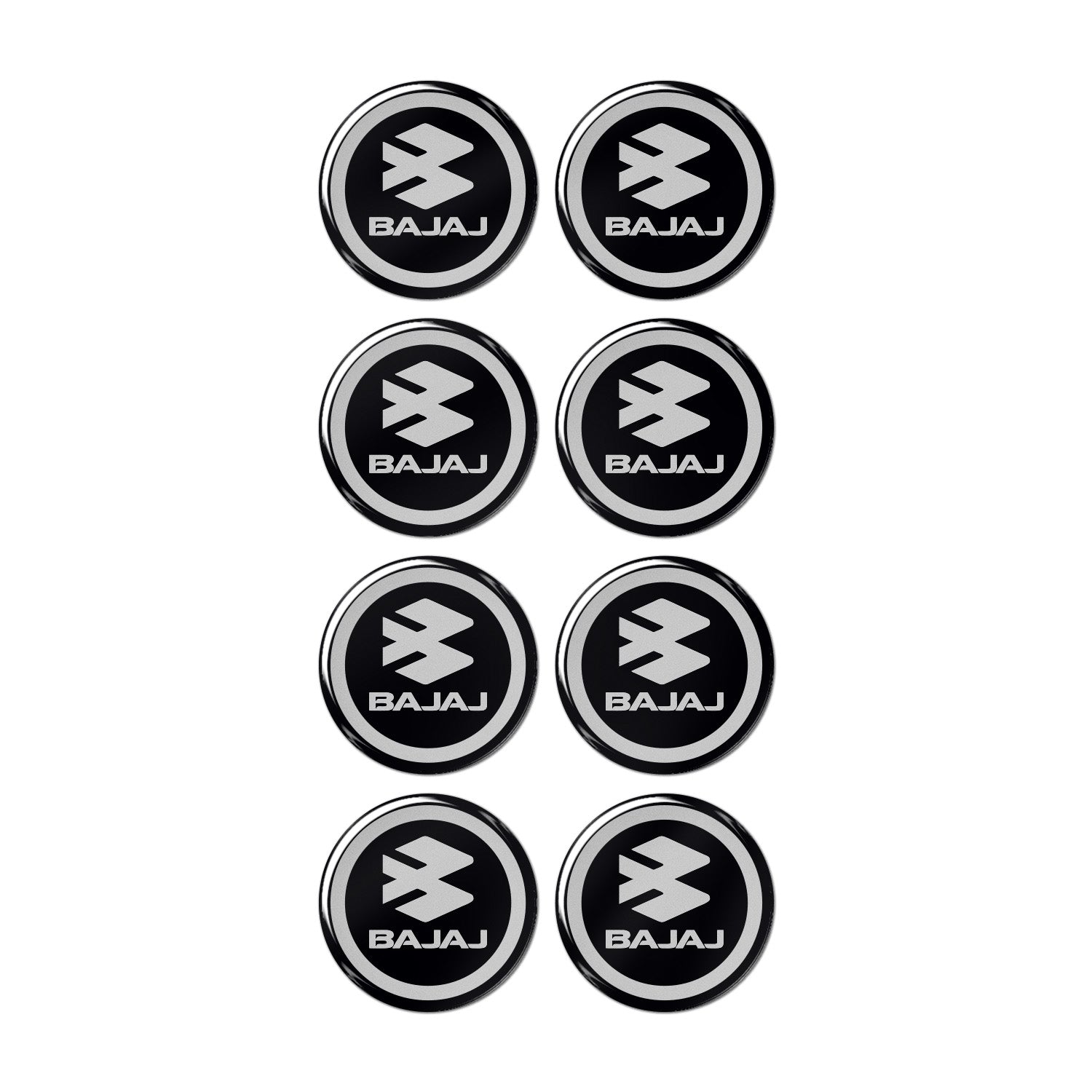 Bajaj Racing Sticker Bajaj Logo 8'Li Koruma Takozu 3D Sticker Etiket – Ufaks
